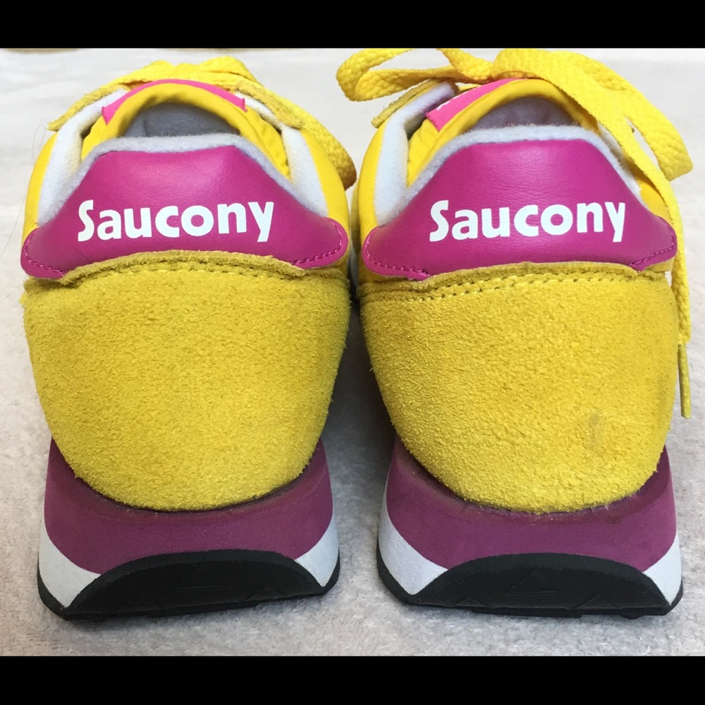 Saucony Women’s shoes “Jazz”, size 8.5, YellowPink - Picture 6 of 9